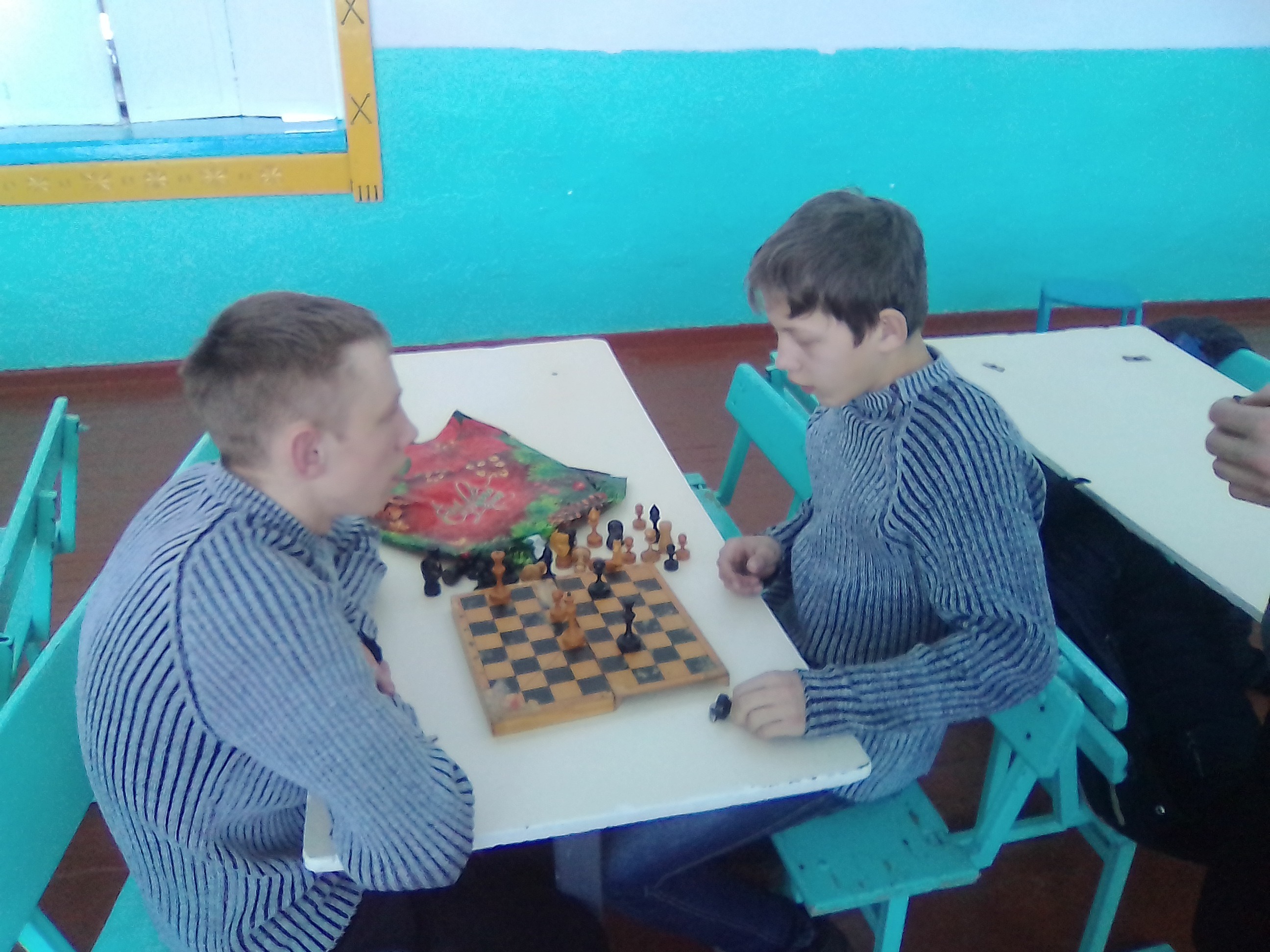 Февраль 2017г. соревнования по шахматам Новиков Андрей - Скажутин Даниил